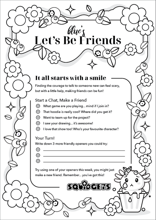 Blue's Let's Be Friends (B&W)