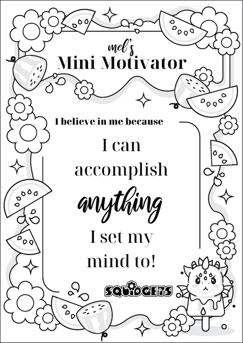 Mel's Affirmation (B&W)
