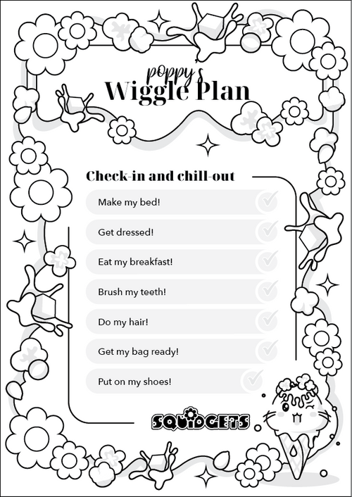 Poppy's Organise (B&W)
